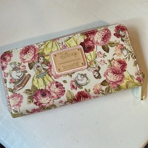 Disney belle loungefly wallet